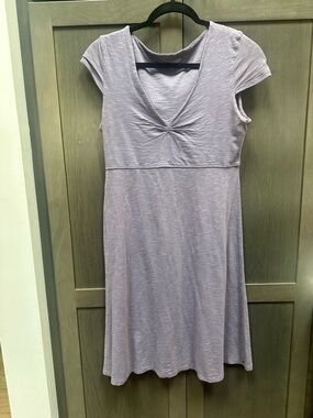 Horny Toad Lavender Twist-Front V-Neck dress